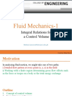Fluid Mechanics-1: Integral Relations For A Control Volume