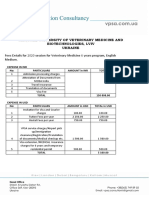 Fee Structure Lviv Vet 2021 Revised