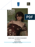 Ramon Casas. The Desire For Modernity Press Release: From 8 March To 11 June 2017