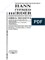 1 - Von Herder Johann Gottfried - Obra Selecta