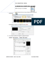 Pasos para Cargar en El Puente en El Sap 2000