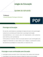 Esquema de Estudos - Psicologia da Educacao