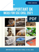 200+ Important GK: Mcqs For SSC CHSL 2021