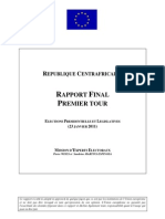 REPUBLIQUE CENTRAFRICAINE : RAPPORT FINAL PREMIER TOUR ELECTIONS PRESIDENTIELLE ET LEGISLATIVES (23 JANVIER 2011)