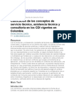 Revista Externado - Calificación en CDI de servicio técnico, asistencia técnica y servicio técnico