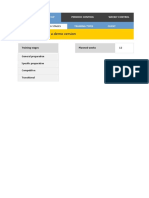 Training Periodization Spreadsheet Demo Data