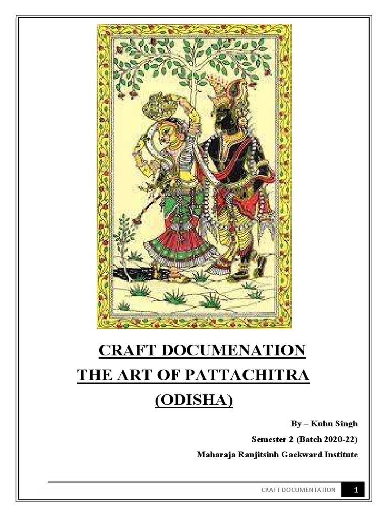 INDIAN CRAFT - Pattachitra Art | PDF