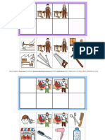 Material para Primaria Profesiones Juego de Lotto