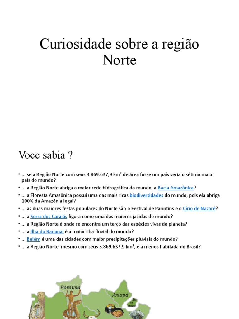 Curiosidade Sobre A Região Norte 1 | PDF | Ciências Sociais | Turismo