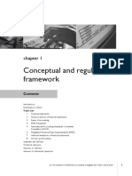 Conceptual and Regulatory Framework: Topic List