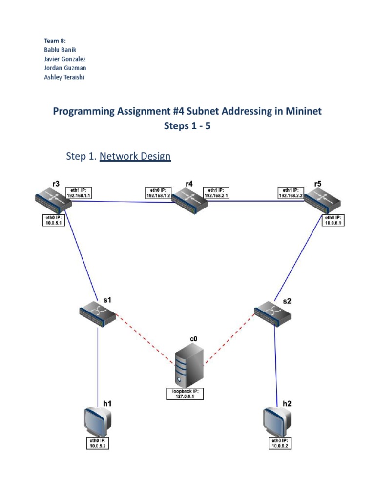 Programming Assignment 4 Steps 1 - 5 | PDF | Ip Address | Router ...