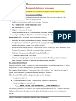 Résumé M1 Aménagement HydroAgricole Pompe Et Station de Pompage