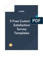 5 Customer Survey Templates