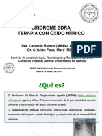 SÍNDROME SDRA TERAPIA CON ÓXIDO NÍTRICO-Sesion SART