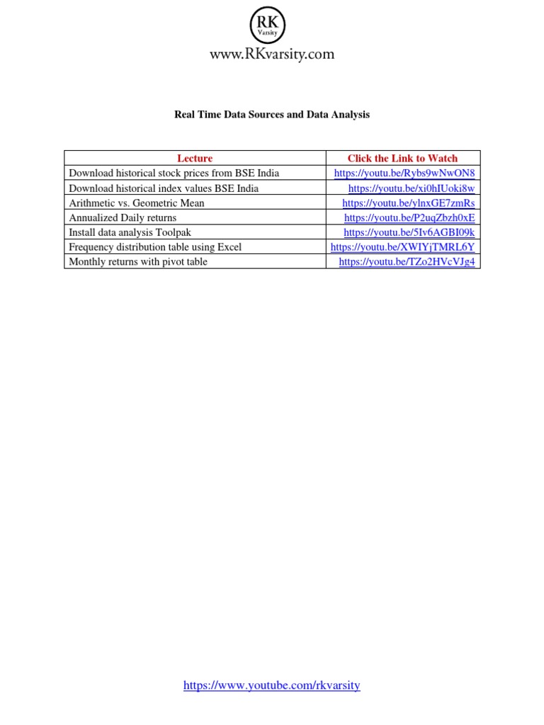 7 Real Time Data Sources and Data Analysis | PDF | Computers