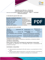 Guía de actividades y rúbrica de evaluación – Paso 1 – Actividad de reconocimiento