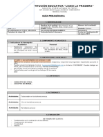 Institución Educativa "Liceo La Pradera": Guía Pedagógica