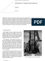 Advantages and disadvantages of dynamic and statnamic load testing