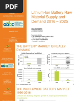 Lithium-Ion Battery Raw Material Supply and Demand 2016-2025 C. Pillot - M. Sanders Presentation at AABC-US San Francisco June 2017