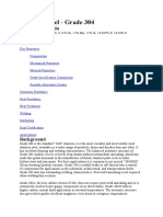 Stainless Steel - Grade 304: Chemical Formula Topics Covered