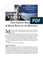 The Great Reset: A Mass Ritual in Motion