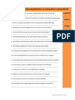 Adverbsd of Contrast Worksheet