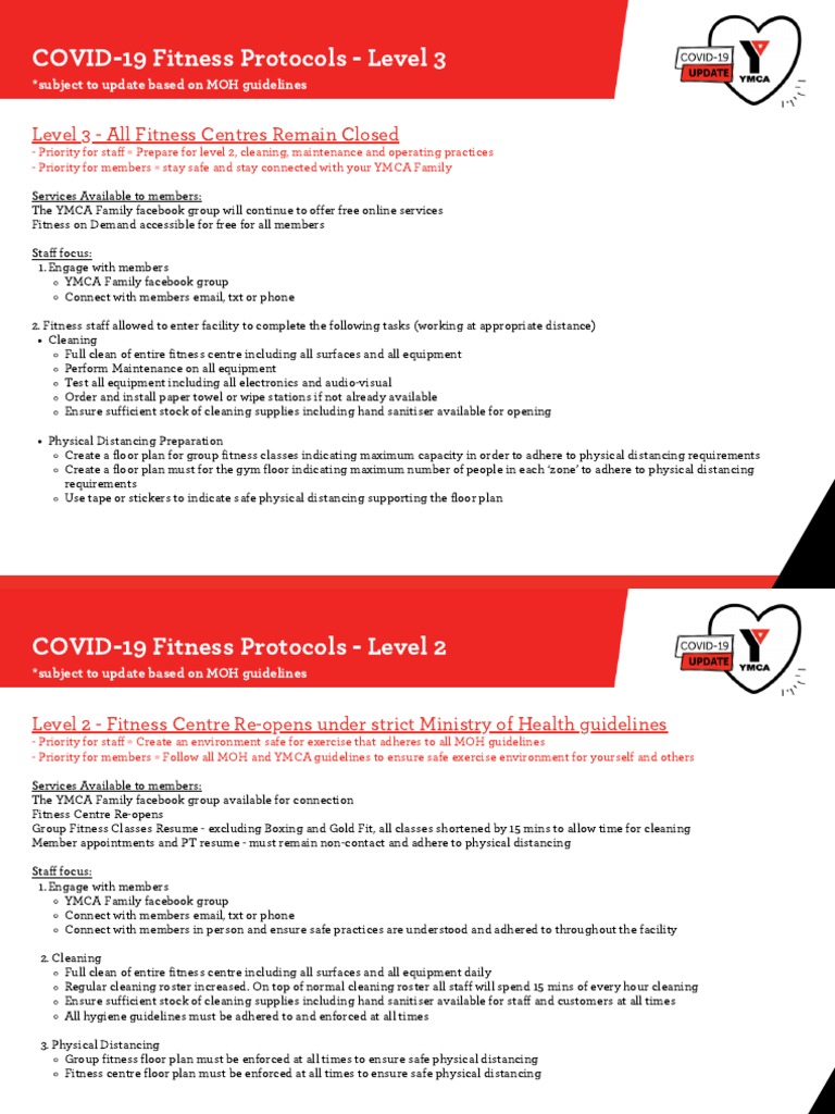 COVID 19 Fitness Protocols V1 | PDF | Physical Fitness | Hand Washing