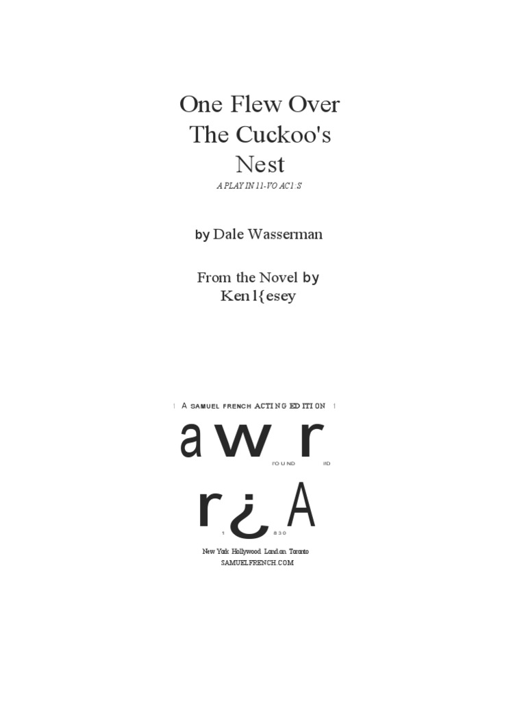 One Flew Over The Cuckoo's Nest - PLAY | PDF