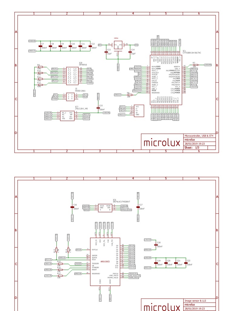Microcontroller and USB Circuit Design | PDF