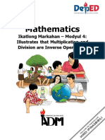 Math2 - Quarter3 - Module4 - Illustrates That Multiplication and Division Are Inverse Operations