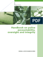 Handbook on Police Accountability Oversight and Integrity