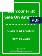 Get Your First Sale On Amazon: Quick-Start Checklist + How-To Guide