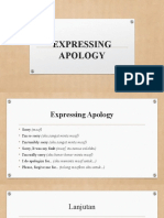 Expressing Apology
