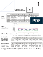 Measure To Make Sure Pattern Printed Accurately: # Test Squar