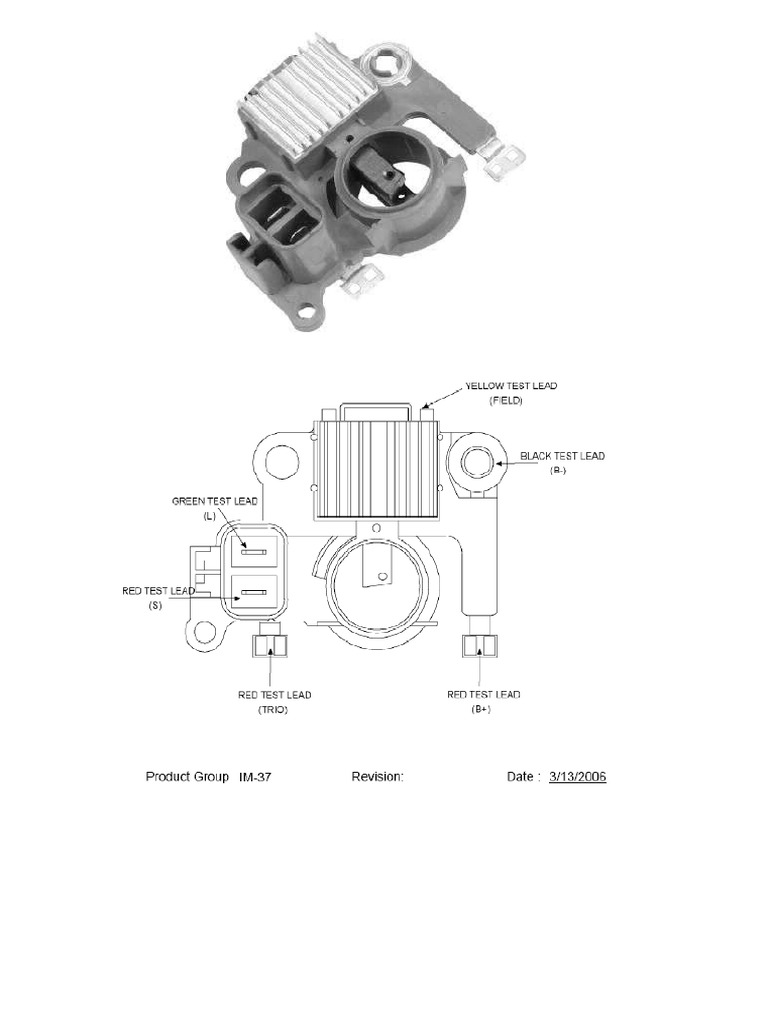 Alternator Terminal Identification Guide | PDF