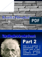 Methods of Research Chapter 3 Research at Philosophical Level 