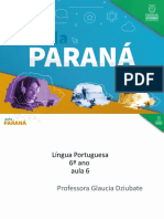 EnsFundII Lingua Portuguesa 6ano Slides Aula 06