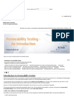 Introduction To Permeability Testing