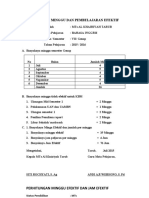 Rincian Minggu Dan Pembelajaran Efektif