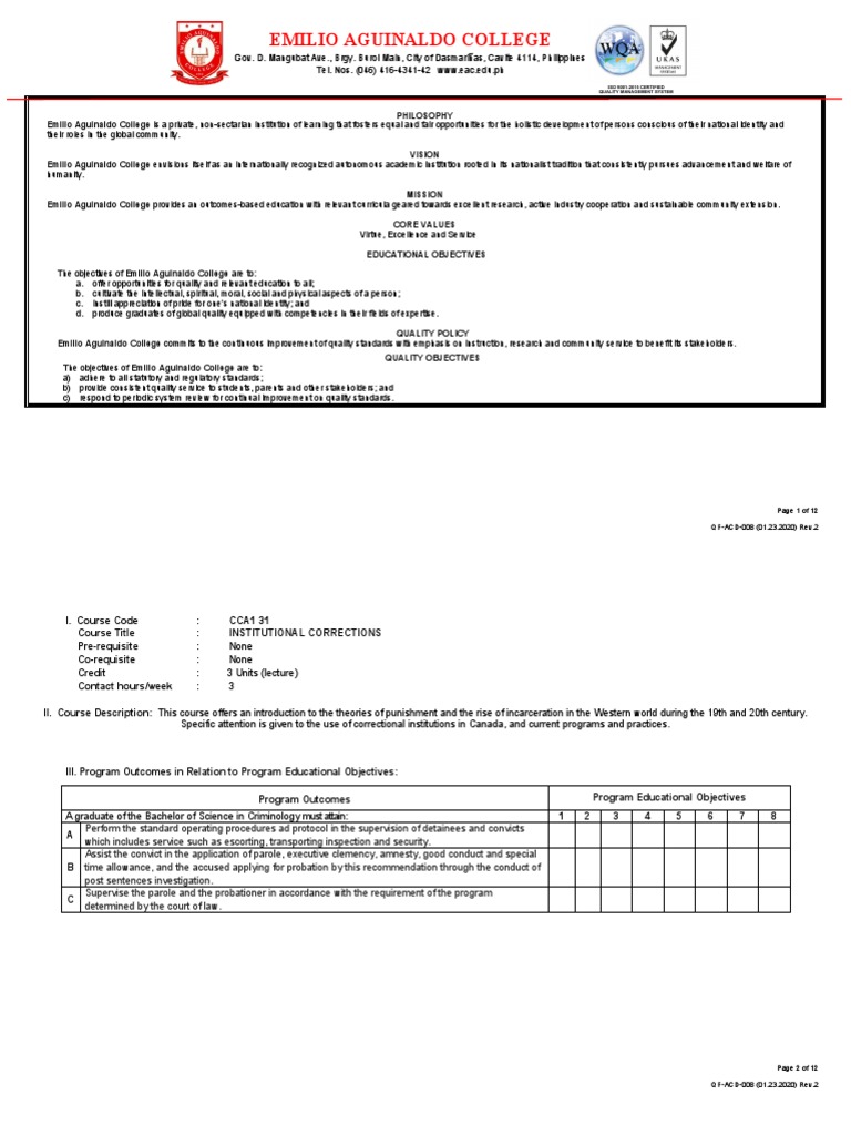 Institutional Corrections 1 | PDF | Prison | Probation