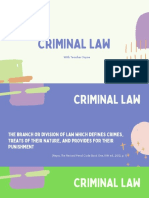 Criminal Law: With Teacher Joyce