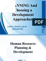 Planning Development Approaches