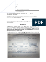 TRANSFER OF RIGHTS - Rommel Duran Format