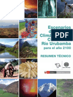 Escenarios Cambio Climático Cuenca Río Urumbamba para Año 2100 - 2010