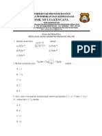 SOAL MATEMATIKA