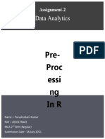 PreProcessing With R