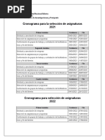 Planificacion de Semestres