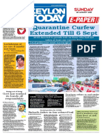 Quarantine Curfew Extended Till 6 Sept: E-Paper