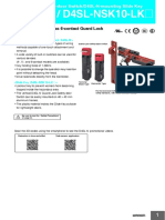 D4SL-N / D4SL-NSK10-LK@: World's Smallest Class 6-Contact Guard Lock Safety-Door Switch