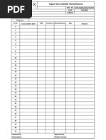 Gas Cylinder Stock Record Format | PDF | Occupational Safety And Health ...